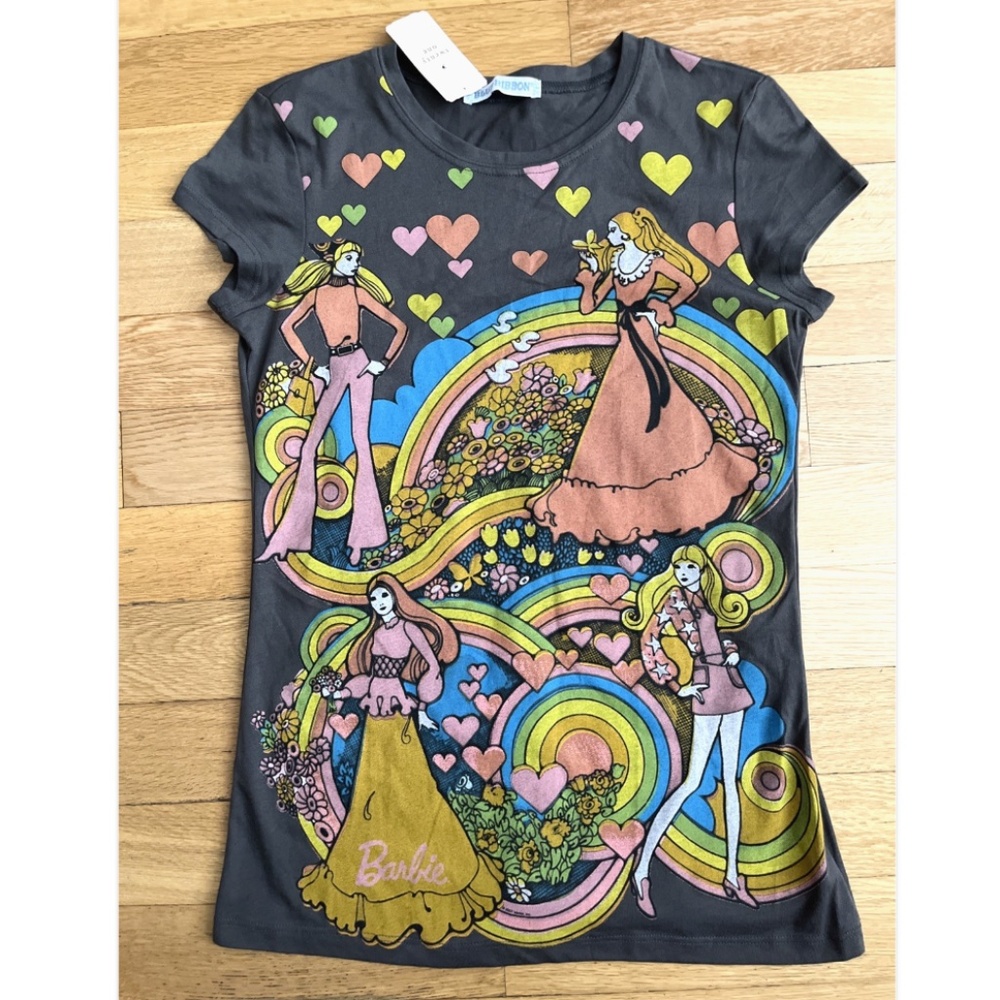 Vintage Barbie Forever 21 Graphic T-Shirt Rare Retro 70s Style Y2K Tee- NWT